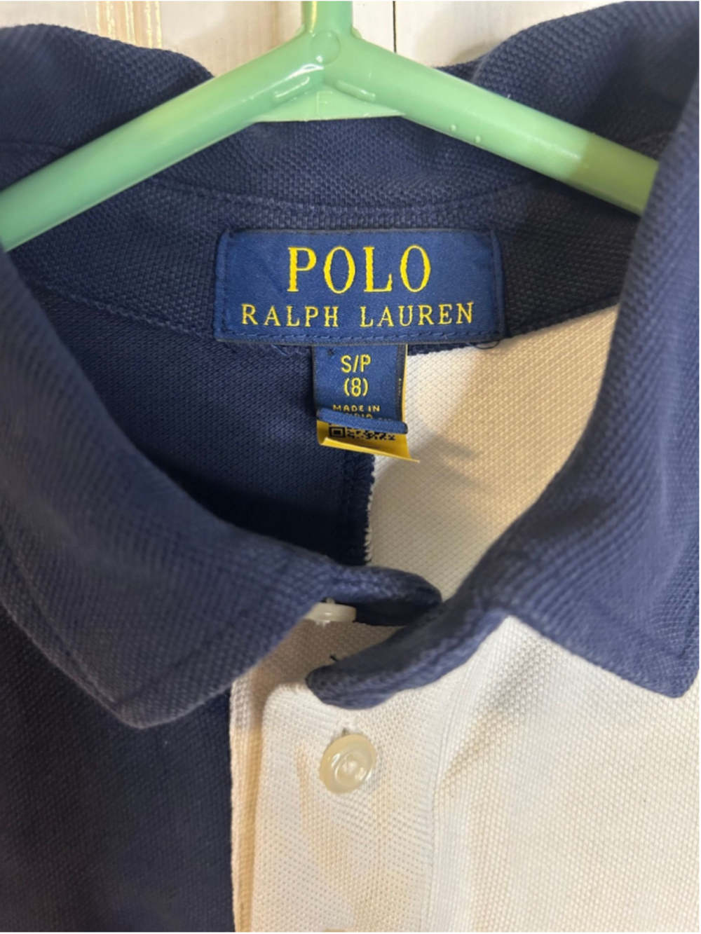 Polo Ralph Lauren Boys Patchwork Colour Block Cotton Mesh Polo with flaw 8 - Picture 3 of 4